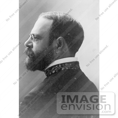 #21293 Stock Photography of John Philip Sousa in Profile, Facing Left, 1900 by JVPD