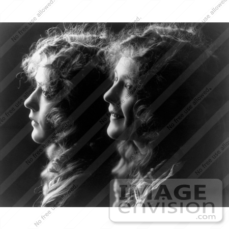 #21325 Stock Photography of Gladys Louise Smith, Known as Mary Pickford, Composed of Two Portraits by JVPD