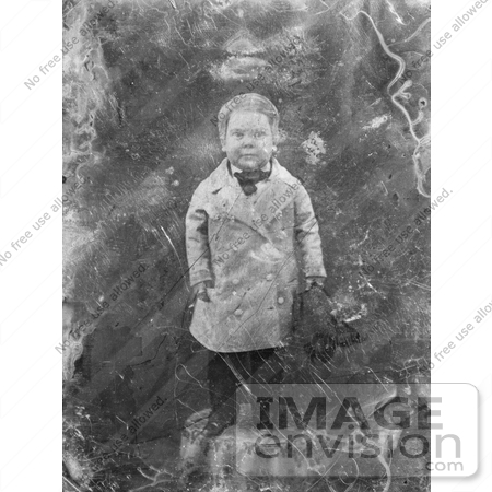 #21355 Stock Photography of General Tom Thumb Standing on a Table by JVPD