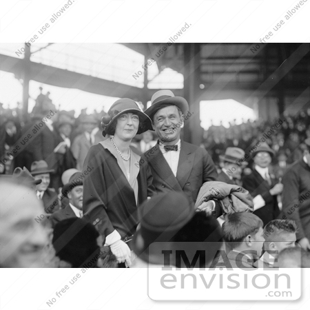 #21357 Stock Photography of Will Rogers Standing With Mrs. Ed McLean by JVPD