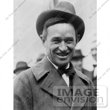#21358 Stock Photography of Will Rogers Wearing a Hat and Smiling by JVPD