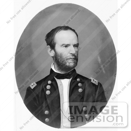 #21390 Historical Stock Photography of William T Sherman by JVPD