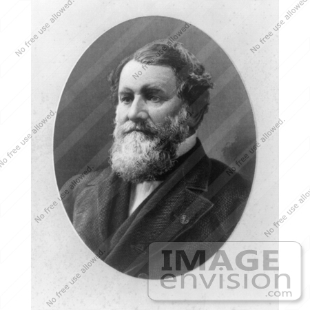 #21391 Historical Stock Photography of the Founder of the McCormick Harvesting Machine Company, Cyrus McCormick by JVPD