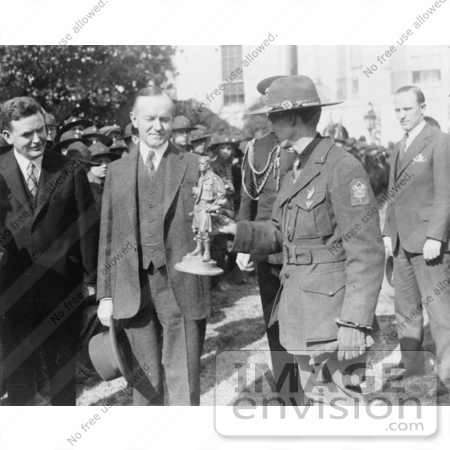#2150 President Coolidge Greets Visiting Boy Scouts by JVPD