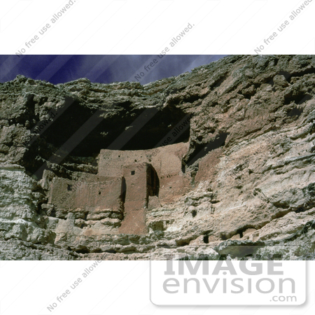 #21557 Stock Photography of Montezuma Castle National Monument Cliff Dwelling in Arizona by JVPD