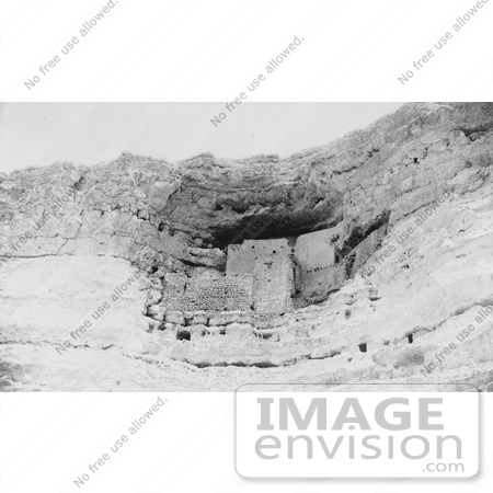 #21565 Stock Photography of the Cliff Dwelling of Montezuma Castle, Camp Verde, Arizona by JVPD