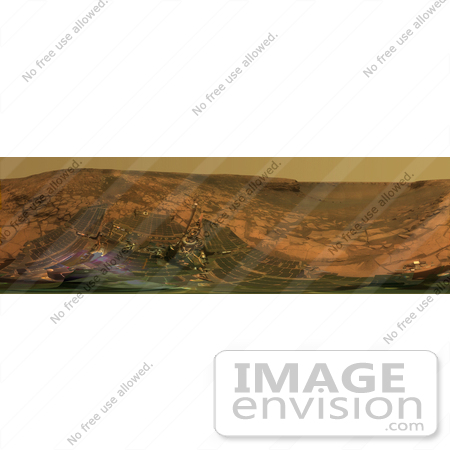 #21624 Stock Photography of a True Color of Cape Verde, Cabo Frio and Duck Bay in Victoria Crater on Mars by JVPD