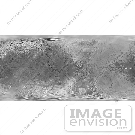 #21625 Stock Photography of a Global Map of Saturns Moon, Iapetus or Japetus in January, 2008 by JVPD