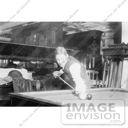 #21645 Stock Photography of Jacob Schaefer Aiming His Cue Stick by JVPD