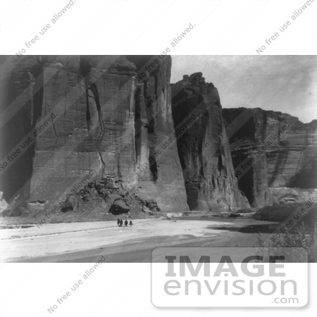#21686 Stock Photography of the Cliffs of Canyon de Chelly, Arizona, 1905 by JVPD