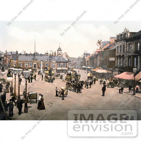 #21737 Historical Stock Photography of the Center of Carlisle, Cumbria, England, UK by JVPD