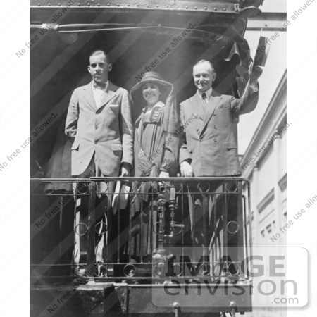 #2176 President Calvin Coolidge, Wife and Son by JVPD