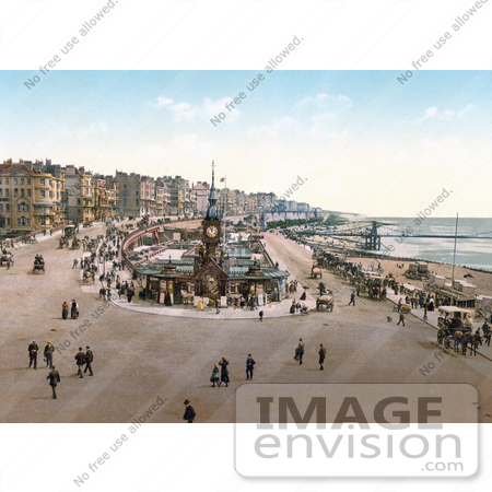 #21774 Historical Stock Photography of the Aquarium and Clock Tower in Brighton East Sussex England UK by JVPD