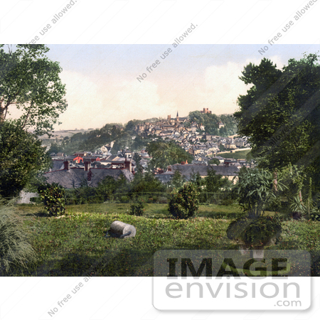 #21778 Historical Stock Photography of the Town of Launceston Cornwall England United Kingdom by JVPD
