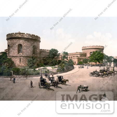 #21786 Historical Stock Photography of the Citadel Towers in Carlisle, Cumbria, England, United Kingdom by JVPD