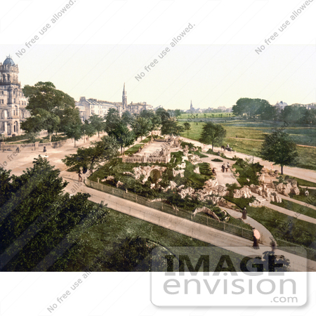 #21886 Historical Stock Photography of the Harrogate Stray in North Yorkshire England by JVPD