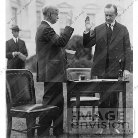 #2193 President Coolidge Preparing Ballot by JVPD