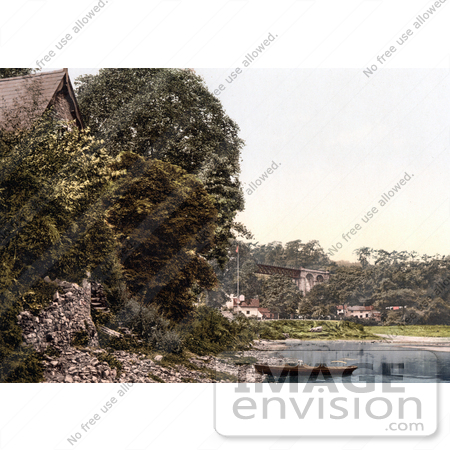#21937 Stock Photography of the Historical Lydbrook Viaduct Over the River Wye in Lydbrook Forest of Dean Gloucestershire England UK by JVPD