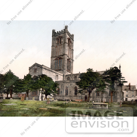 #21964 Stock Photography of Burial Grouds at the Parish Church of St Laurence in Ludlow Shropshire England United Kingdom by JVPD