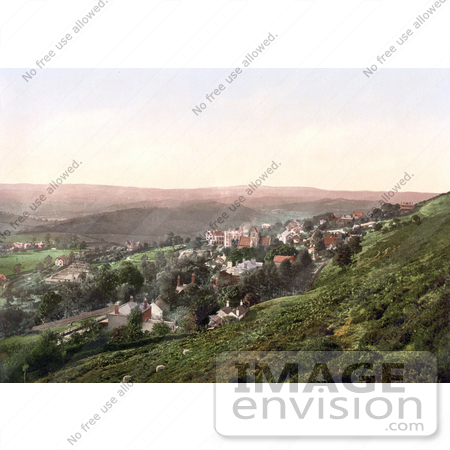 #21974 Stock Photography of the Vilage of West Malvern Malvern Hills Worcestershire England by JVPD