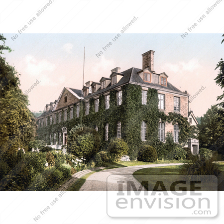 #21988 Stock Photography of the Ivy Covered Troy House in Monmouth Wales Monmouthshire Gwent England UK by JVPD