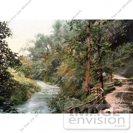 #21995 Stock Photography of a Nature Trail Along the Afon Troddi River Trothy in Monmouth Wales Monmouthshire Gwent England UK by JVPD