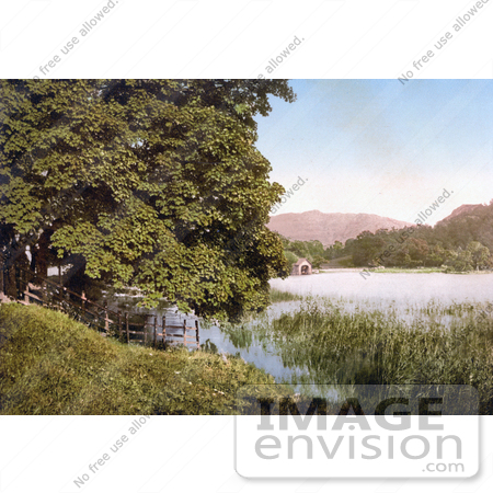#21998 Stock Photography of Rydal Water Lake in the Lake District of Cumbria England UK by JVPD