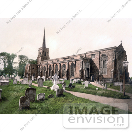 #21999 Stock Photography of the Cemetery at St Margaret’s Church in Lowestoft, Suffolk, East Anglia, England, United Kingdom by JVPD