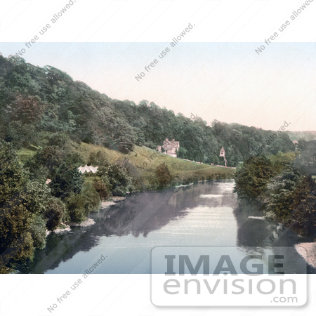 #22002 Stock Photography of the Youth Hostel and Church in Welsh Bicknor Herefordshire England UK by JVPD