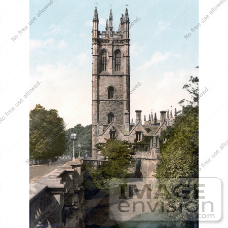 #22040 Stock Photography of the Magdalen Great Tower in Oxford Oxfordshire England by JVPD