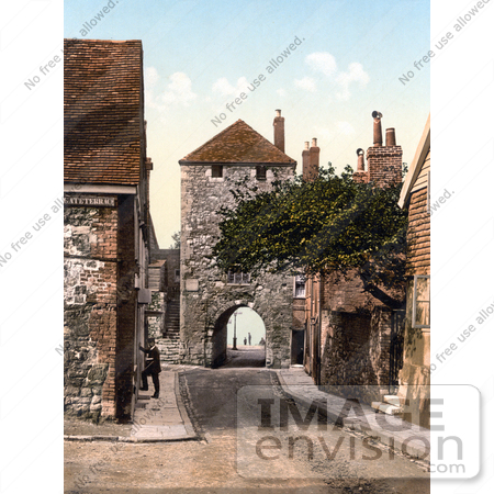 #22044 Stock Photography of the Westgate in Southampton, England by JVPD