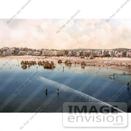 #22054 Stock Photography of People Enjoying the Nice Weather on the Beach in Paignton Devon England UK by JVPD