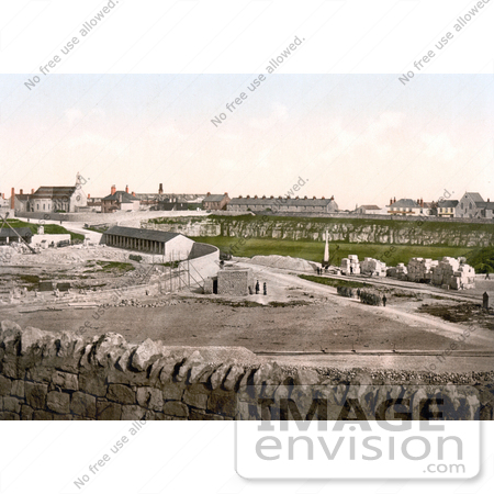 #22066 Stock Photography of the Prison Yard, Isle of Portland, Dorset, England, United Kingdom by JVPD