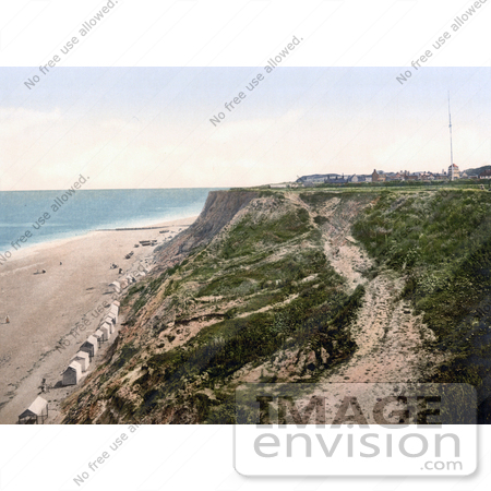 #22076 Stock Photography of the Beach and Cliffs at Overstrand Norfolk England by JVPD