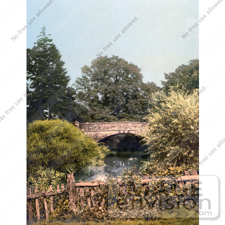 #22077 Stock Photography of the Penshurst Bridge Spanning Water, England by JVPD