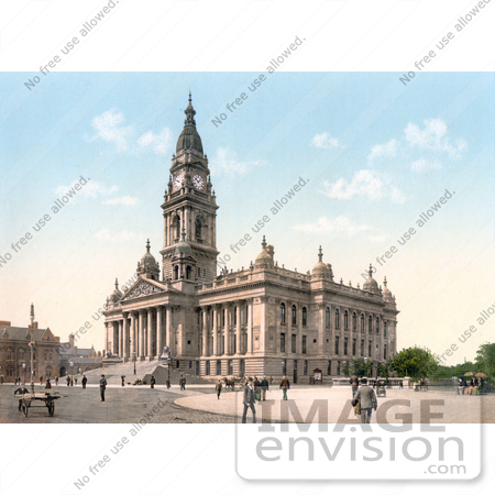 #22102 Stock Photography of the Portsmouth Guildhall or Town Hall in Portsmouth, Hampshire, England by JVPD