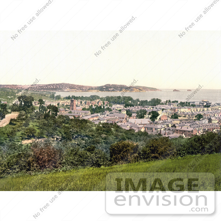 #22109 Stock Photography of the Cityscape of Paignton on the Torbay in Devon England UK by JVPD