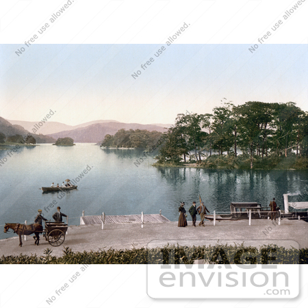 #22110 Historical Stock Photography of Bowness-on-Windermere, Windermere in South Lakeland, Cumbria, England, United Kingdom by JVPD