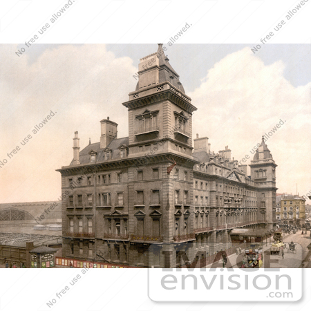 #22126 Historical Stock Photography of the Great Western Royal Hotel, Now the Hilton London Paddington Hotel, Paddington Westminster London England UK by JVPD