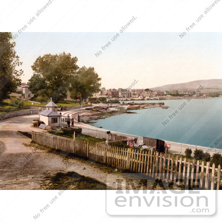#22137 Historical Stock Photography of the Waterfront Promenade in Swanage Isle of Purbeck Dorset England UK by JVPD