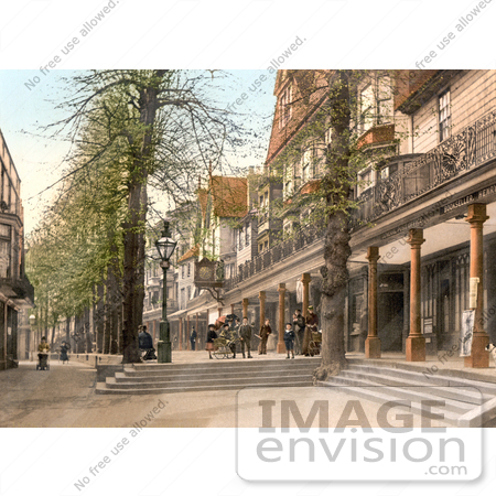 #22151 Historical Stock Photography of the Pantiles in Royal Tunbridge Wells Kent England UK by JVPD