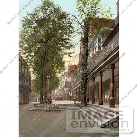 #22159 Historical Stock Photography of the Pantiles in Tunbridge Wells Kent England UK by JVPD