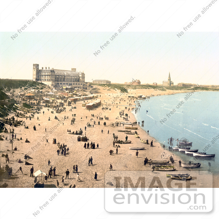 #22183 Historical Stock Photography of Longsands in Tynemouth Tyne and Wear England UK by JVPD