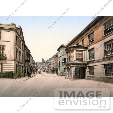 #22189 Historical Stock Photography of the Seven Stars Hotel on Fore Street Totnes Devon England UK by JVPD