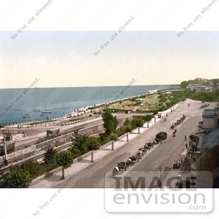 #22246 Historical Stock Photography of the Esplanade and Waterfront of Ryde Isle of Wight England UK by JVPD