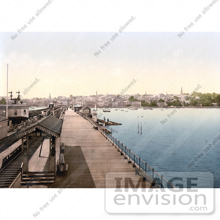 #22248 Historical Stock Photography of the Ryde Esplanade Railway Station in Ryde Isle of Wight England UK by JVPD