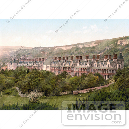 #22251 Historical Stock Photography of the Royal National Hospital, Now the Ventnor Botanic Garden, in Ventnor Isle of Wight England UK by JVPD