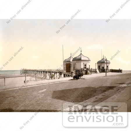 #22282 Historical Stock Photography of the Pier in Redcar North Yorkshire England UK by JVPD