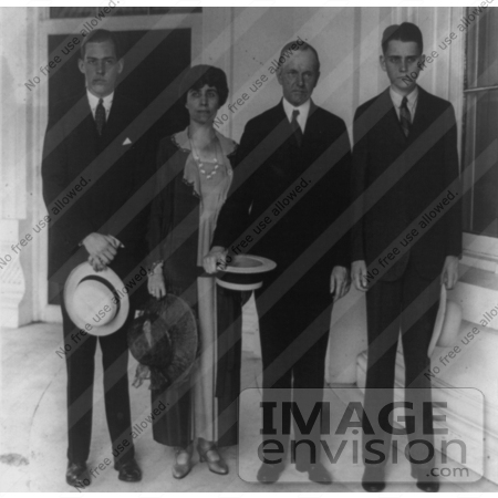 #2243 President and Mrs. Coolidge With Sons by JVPD
