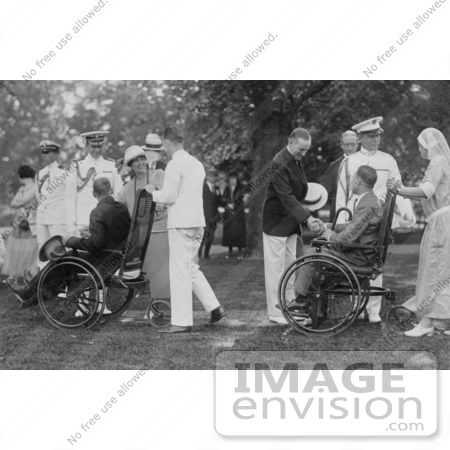 #2275 Garden Party for Wounded Men at the White House by JVPD